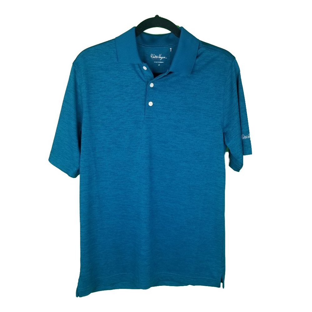 Walter Hagen NWT Essentials Polo Teal Size Small UPF 25 Protection Golf